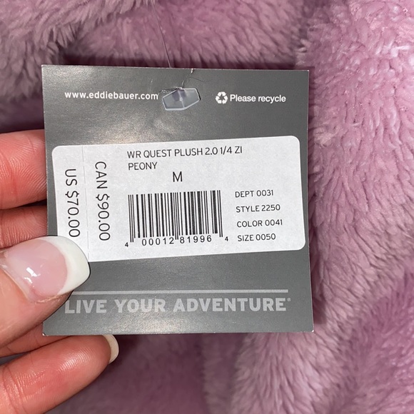 Eddie Bauer quest plush quarter zip - Picture 7 of 7